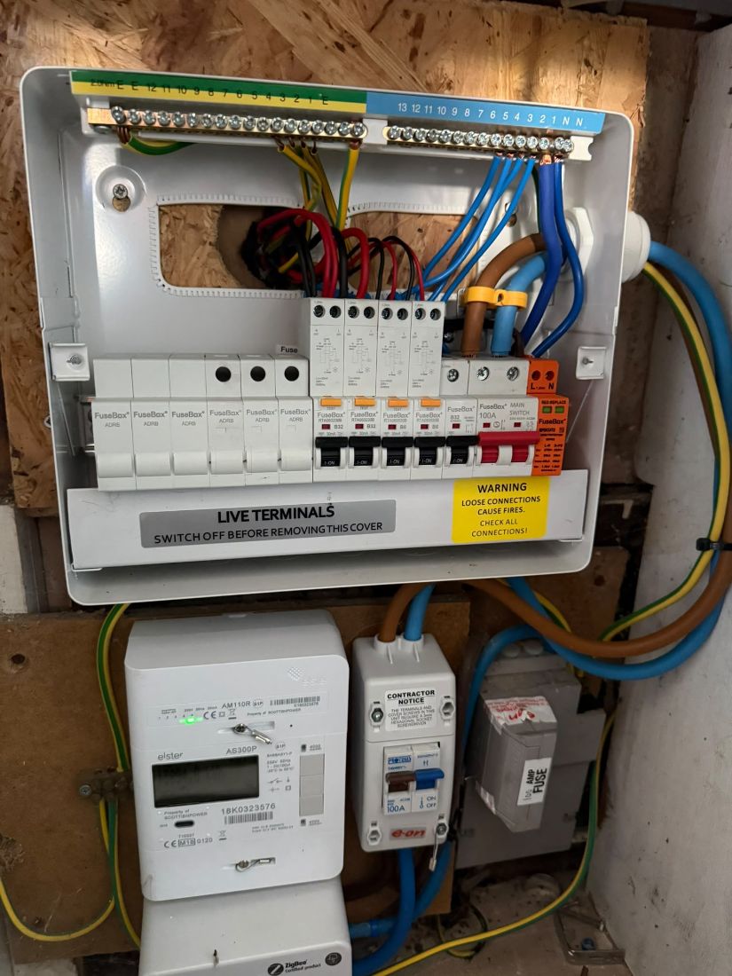 New RCBO consumer unit fitted by Mister Electrics